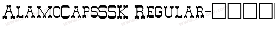 AlamoCapsSSK Regular字体转换